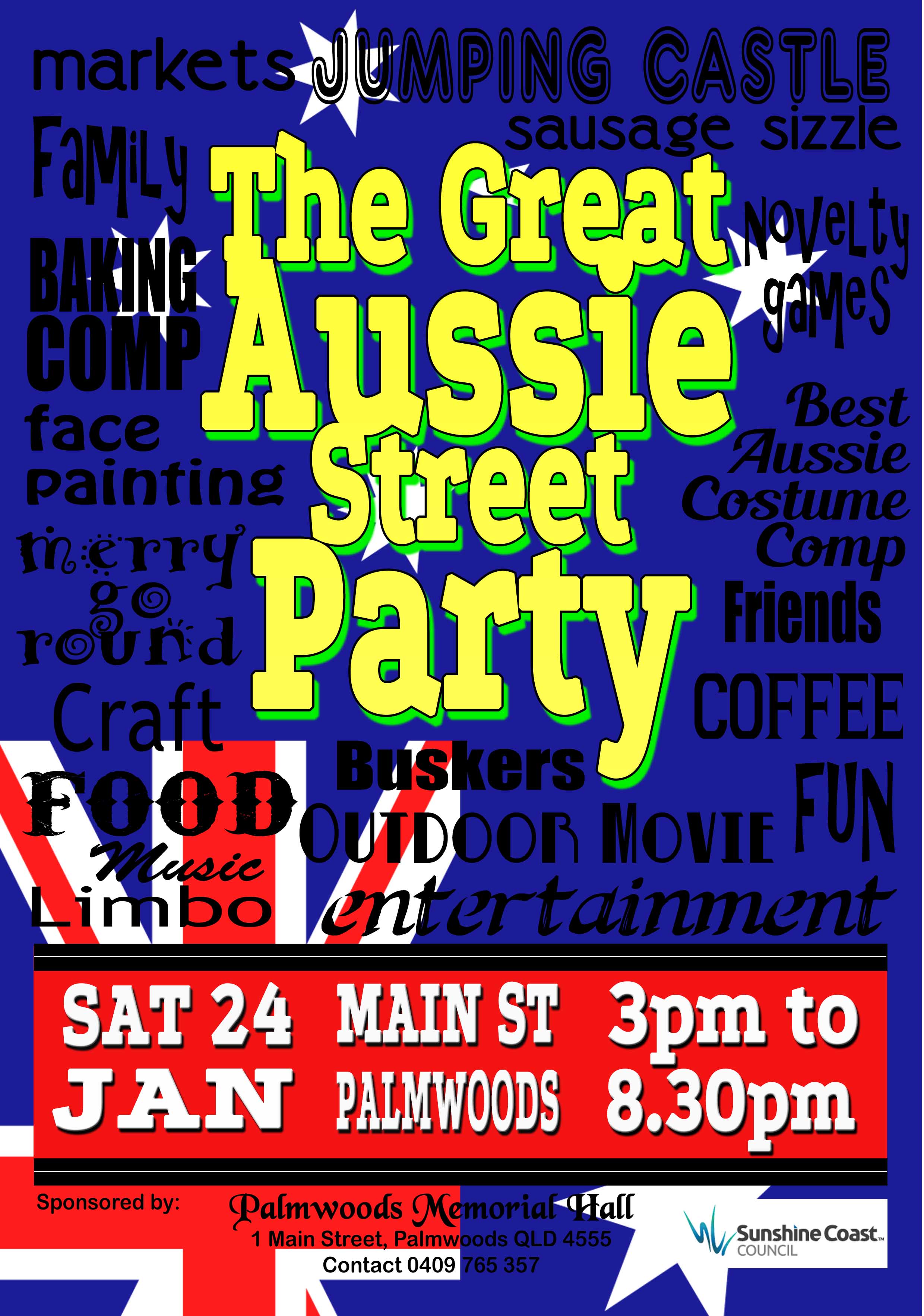 Aussie Street Party Flyer